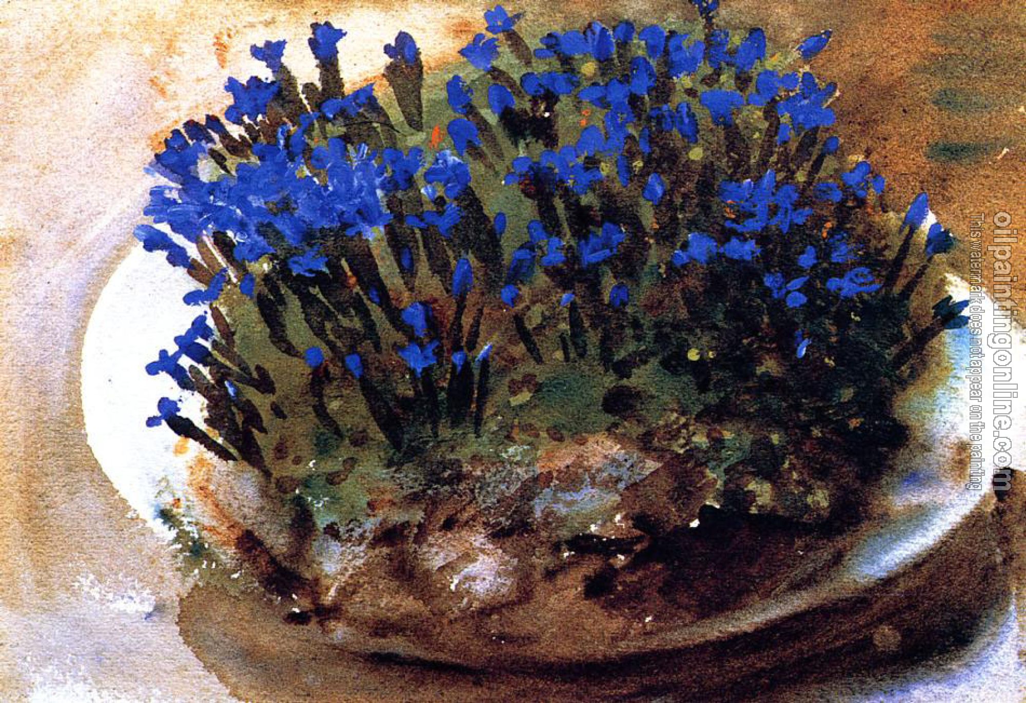 Sargent, John Singer - Blue Gentians